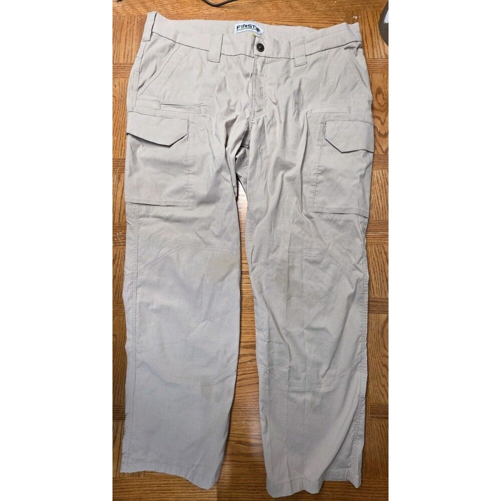 Womens Tan Size 20R X 29 First Tactical Uniform Work Cargo Pants *Stain*